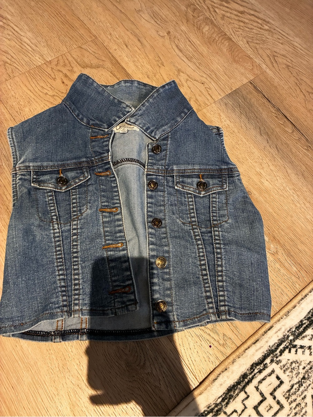 Architect Blue Denim Sleeveless Vest